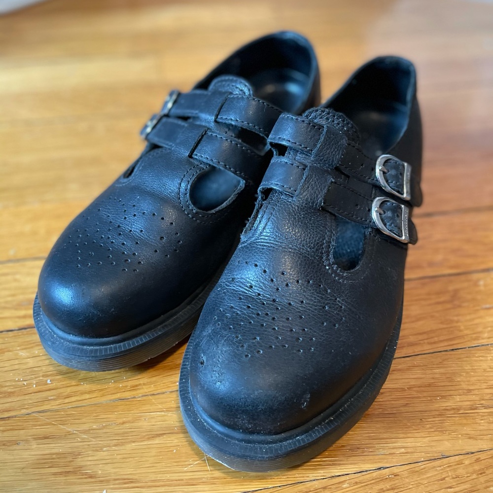 Doc Martens Smooth Leather Mary Jane Shoes